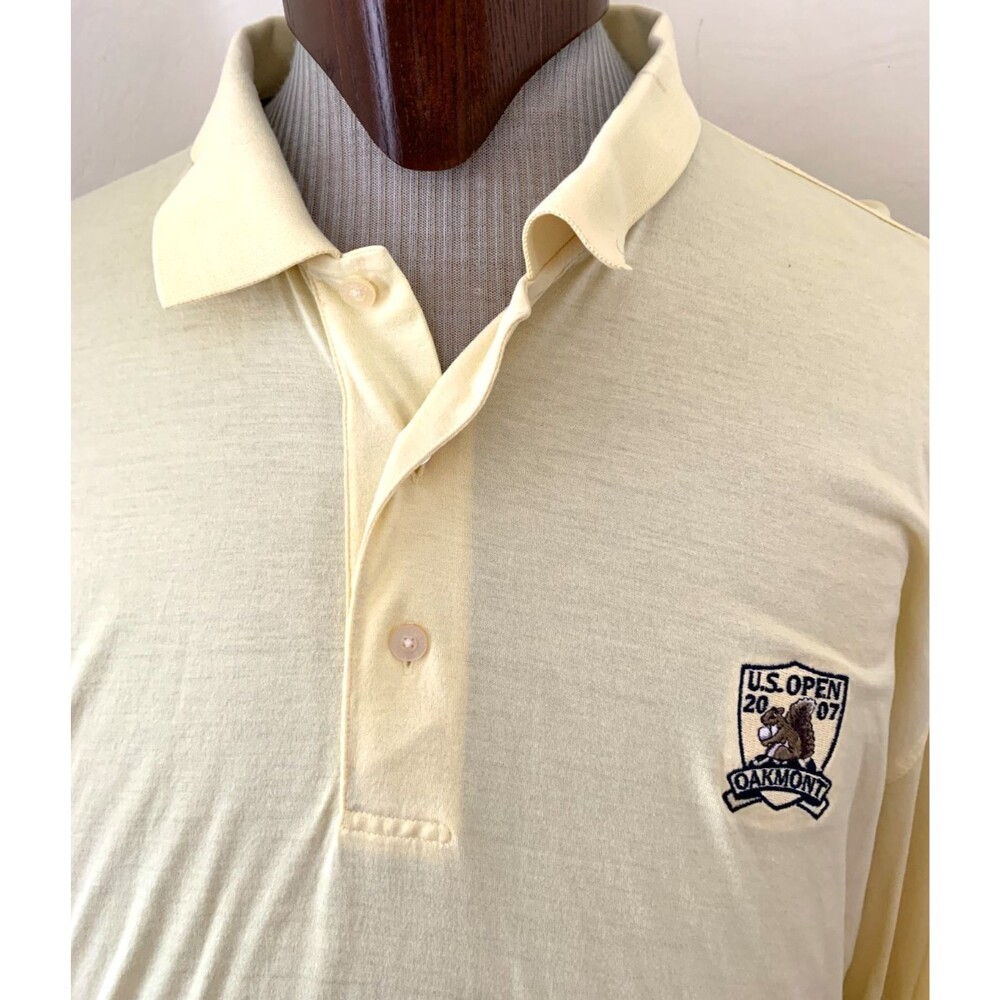 Oxford Golf 2007 US Open Oakmont Long Sleeve Polo Shirt Size XXL 100% Cotton